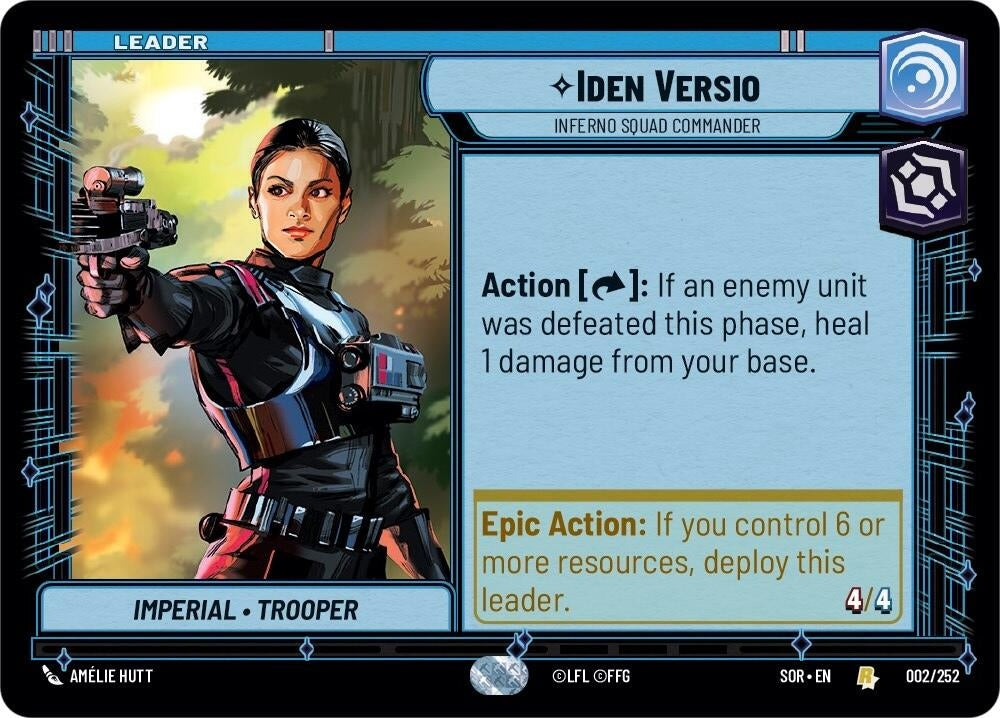Image for Iden Versio - Inferno Squad Commander - Star Wars: Unlimited