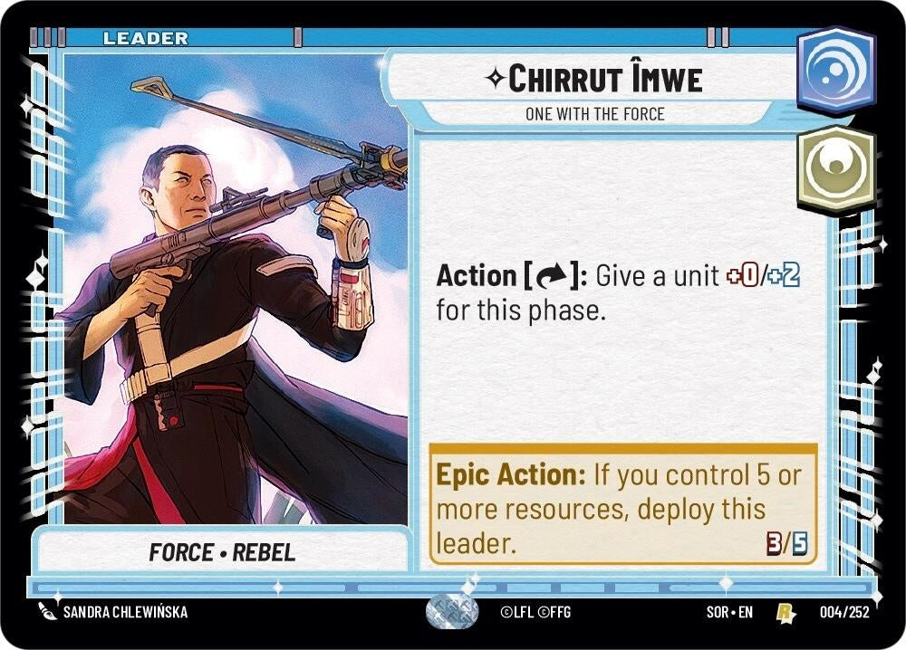 Image for Chirrut Imwe - One With The Force - Star Wars: Unlimited
