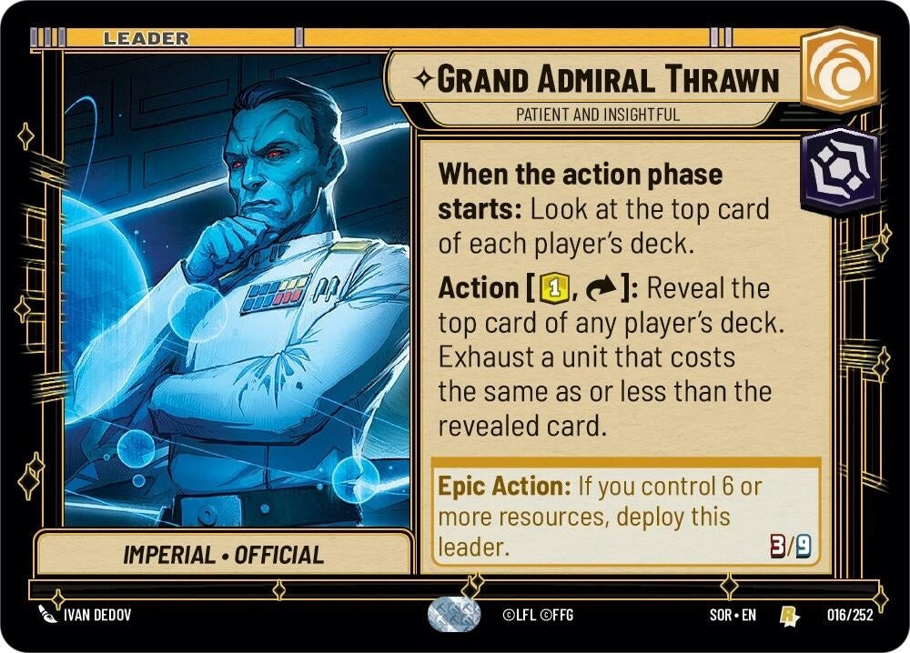 Image for Grand Admiral Thrawn - Patient and Insightful - Star Wars: Unlimited