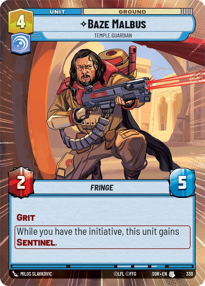 Image for Baze Malbus - Temple Guardian (Hyperspace) - Star Wars: Unlimited