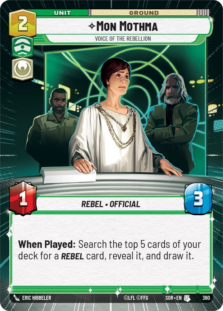 Image for Mon Mothma - Voice of the Rebellion (Hyperspace) - Star Wars: Unlimited