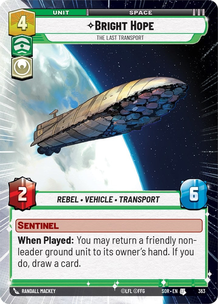 Image for Bright Hope - The Last Transport (Hyperspace) - Star Wars: Unlimited