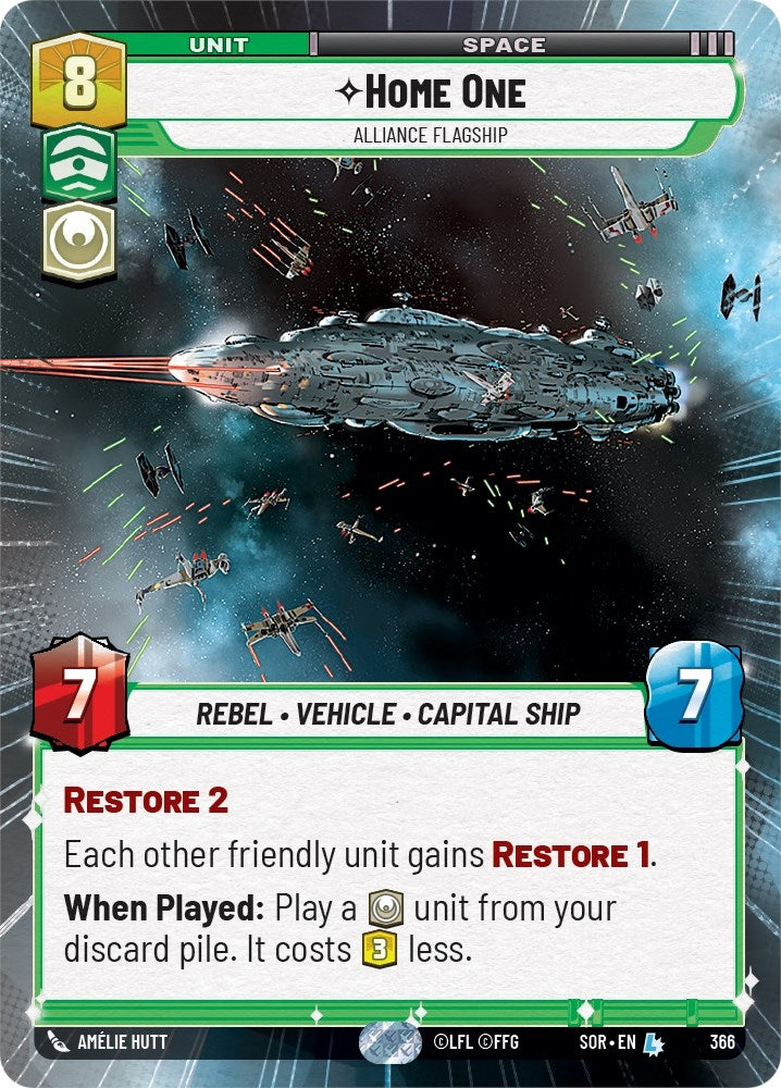 Image for Home One - Alliance Flagship (Hyperspace) - Star Wars: Unlimited