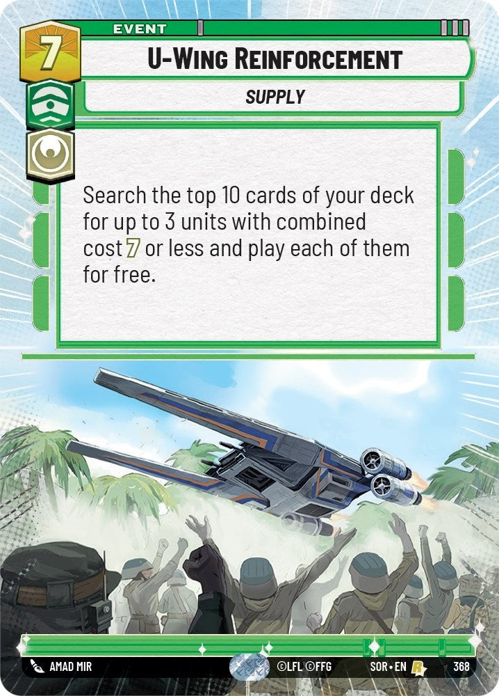 Image for U-Wing Reinforcement (Hyperspace) - Star Wars: Unlimited