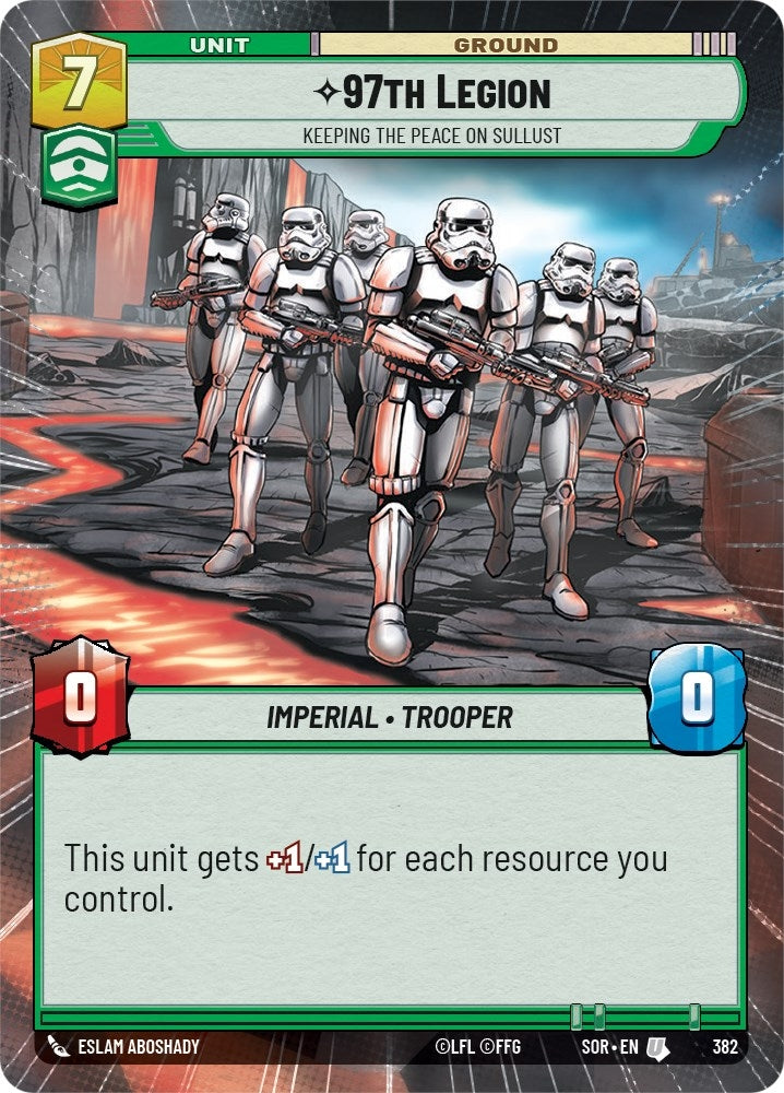 Image for 97th Legion - Keeping the Peace on Sullust (Hyperspace) - Star Wars: Unlimited