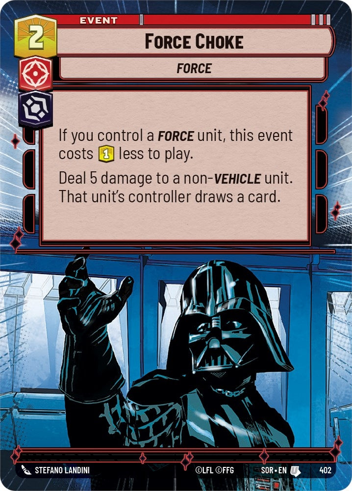 Image for Force Choke (Hyperspace) - Star Wars: Unlimited