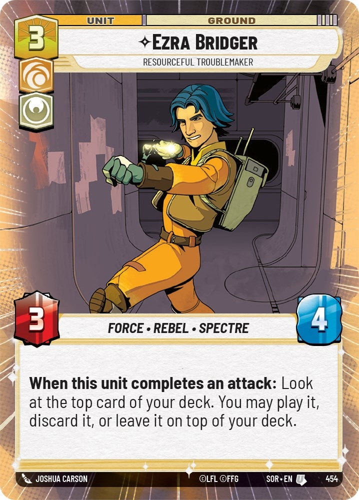 Image for Ezra Bridger - Resourceful Troublemaker (Hyperspace) - Star Wars: Unlimited