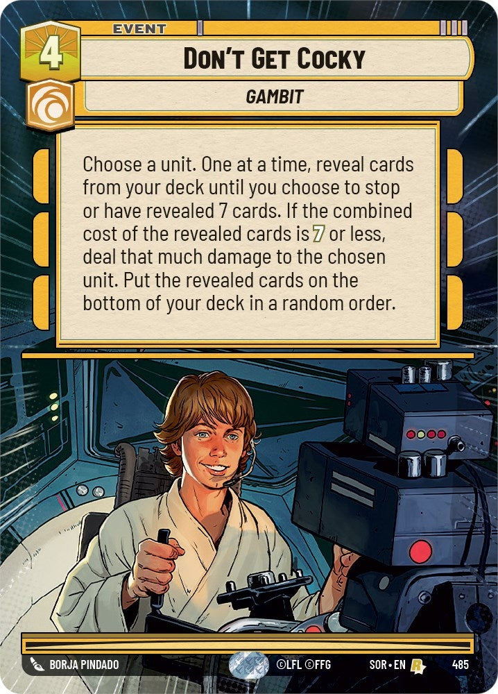 Image for Don't Get Cocky (Hyperspace) - Star Wars: Unlimited