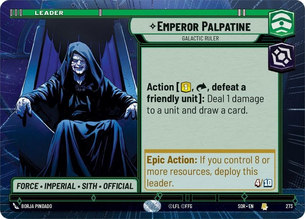 Image for Emperor Palpatine - Galactic Ruler (Hyperspace) - Star Wars: Unlimited