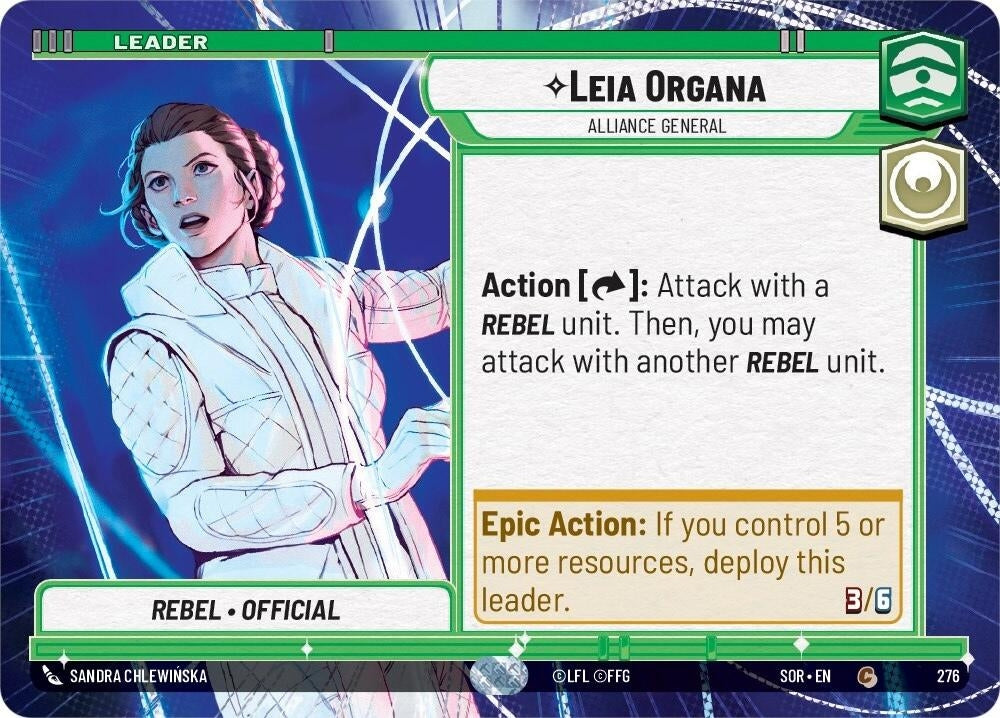 Image for Leia Organa - Alliance General (Hyperspace) - Star Wars: Unlimited