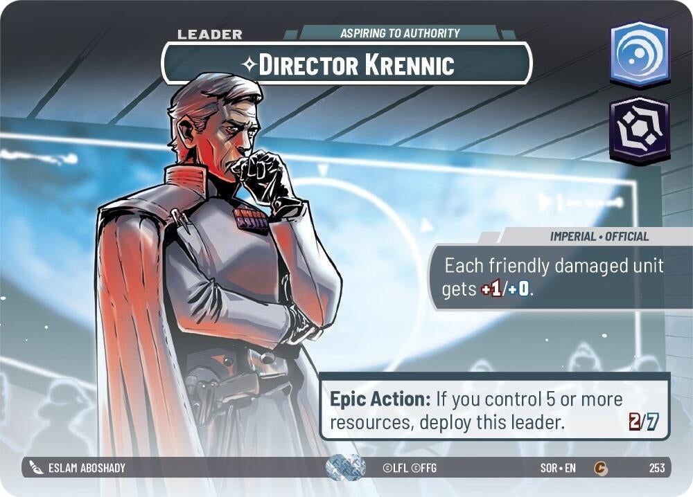 Image for Director Krennic - Aspiring to Authority (Showcase) - Star Wars: Unlimited