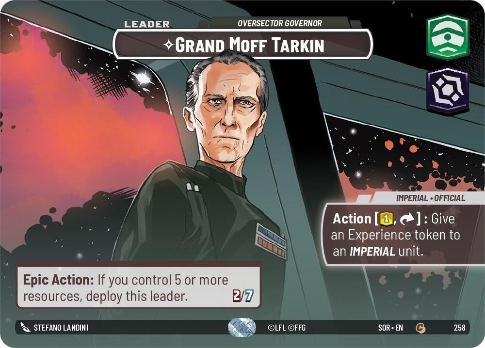 Image for Grand Moff Tarkin - Oversector Governor (Showcase) - Star Wars: Unlimited