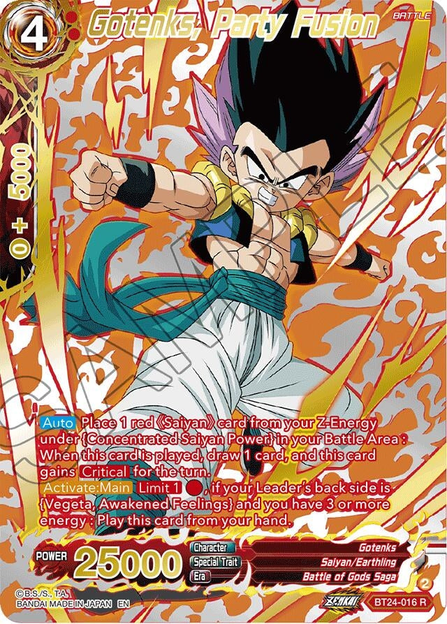 Image for Gotenks, Party Fusion (Collector Booster Gold) - Dragon Ball Super: Masters