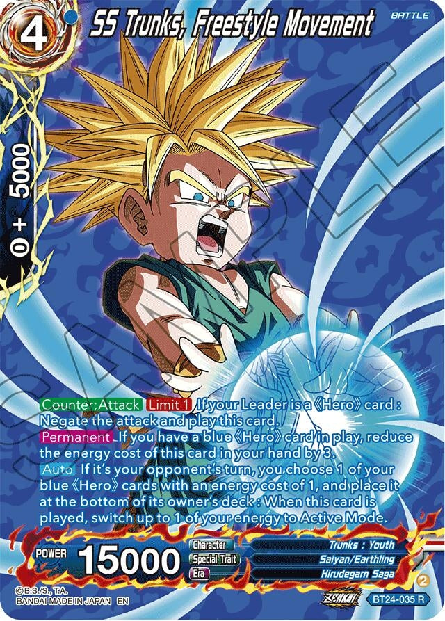 Image for SS Trunks, Freestyle Movement (Collector Booster Silver) - Dragon Ball Super: Masters
