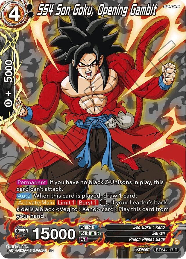 Image for SS4 Son Goku, Opening Gambit (Collector Booster Silver) - Dragon Ball Super: Masters