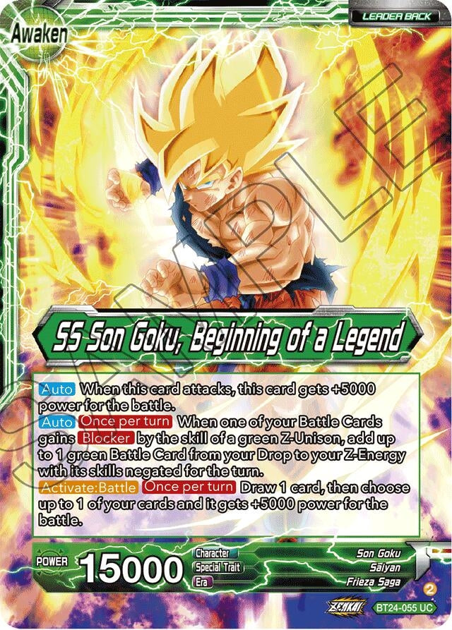 Image for Son Goku // SS Son Goku, Beginning of a Legend (Collector Booster Foil) - Dragon Ball Super: Masters