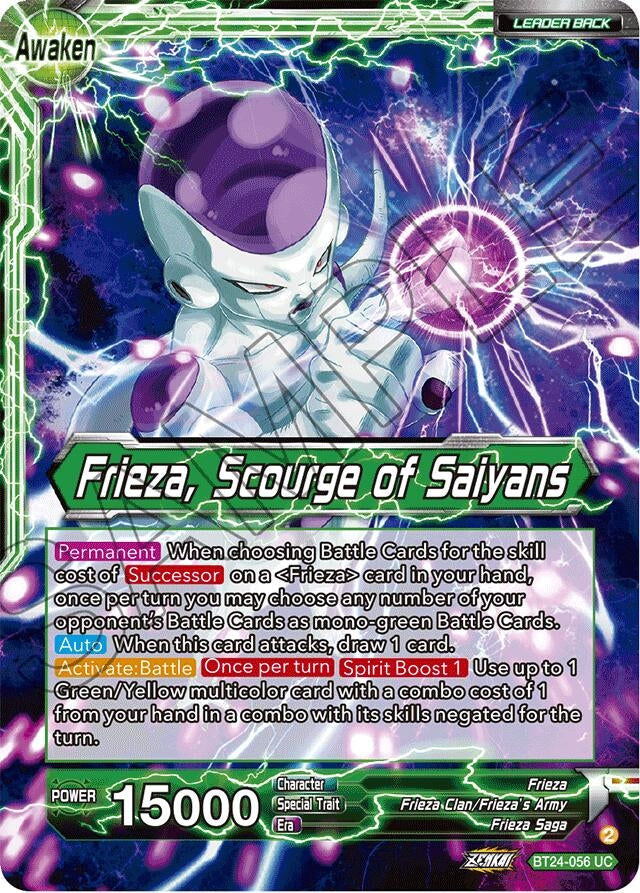 Image for Frieza // Frieza, Scourge of Saiyans (Collector Booster Foil) - Dragon Ball Super: Masters
