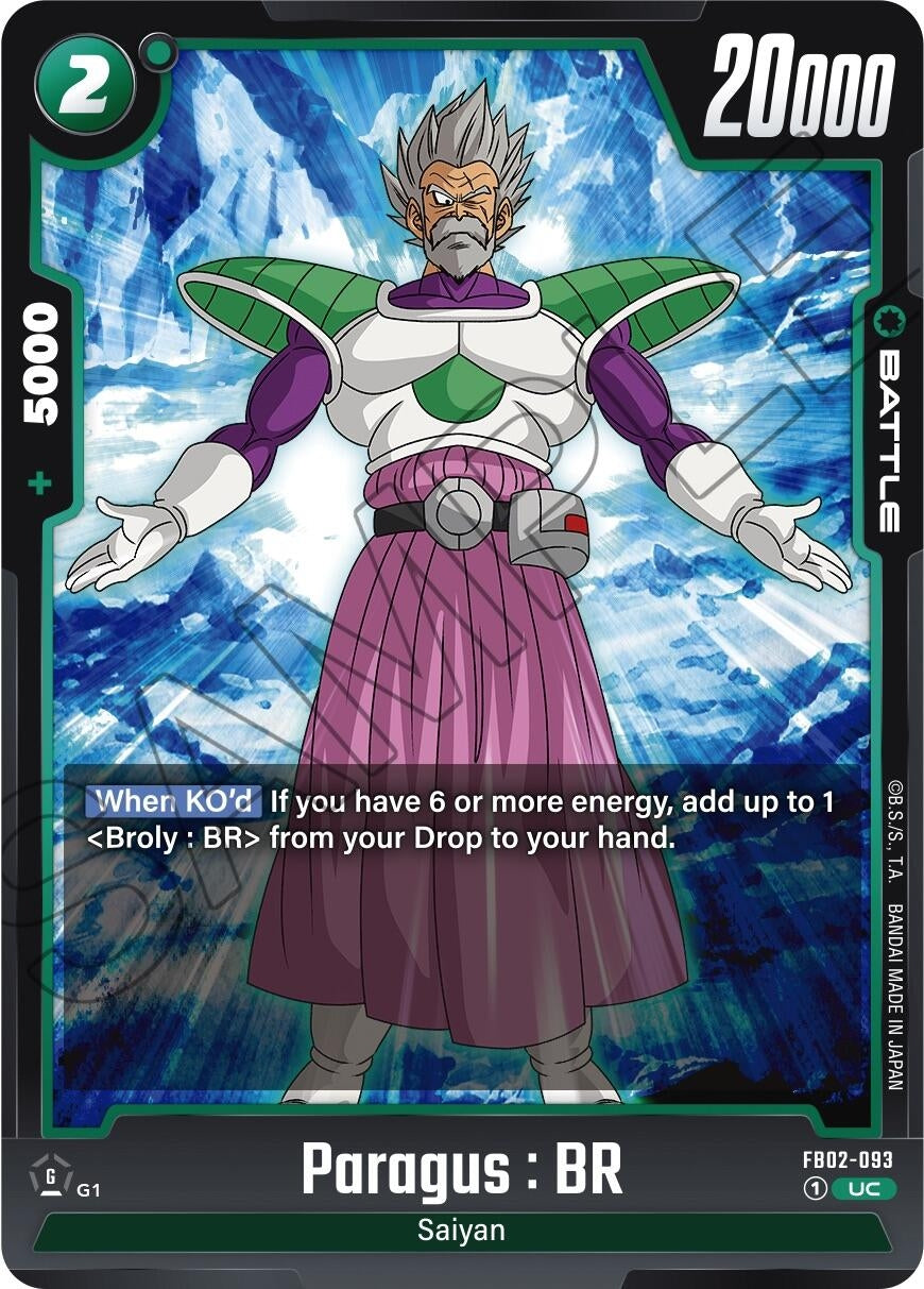 Image for Paragus : BR - Dragon Ball Super: Fusion World