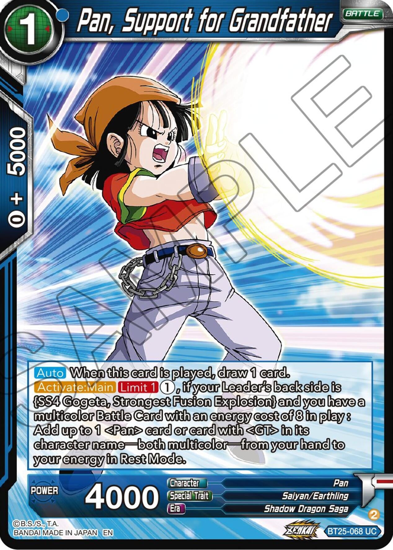 Image for Pan, Support for Grandfather - Dragon Ball Super: Masters