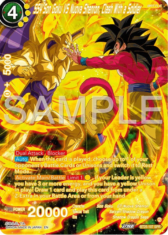 Image for SS4 Son Goku Vs Nuova Shenron, Clash With a Soldier (SPR) - Dragon Ball Super: Masters