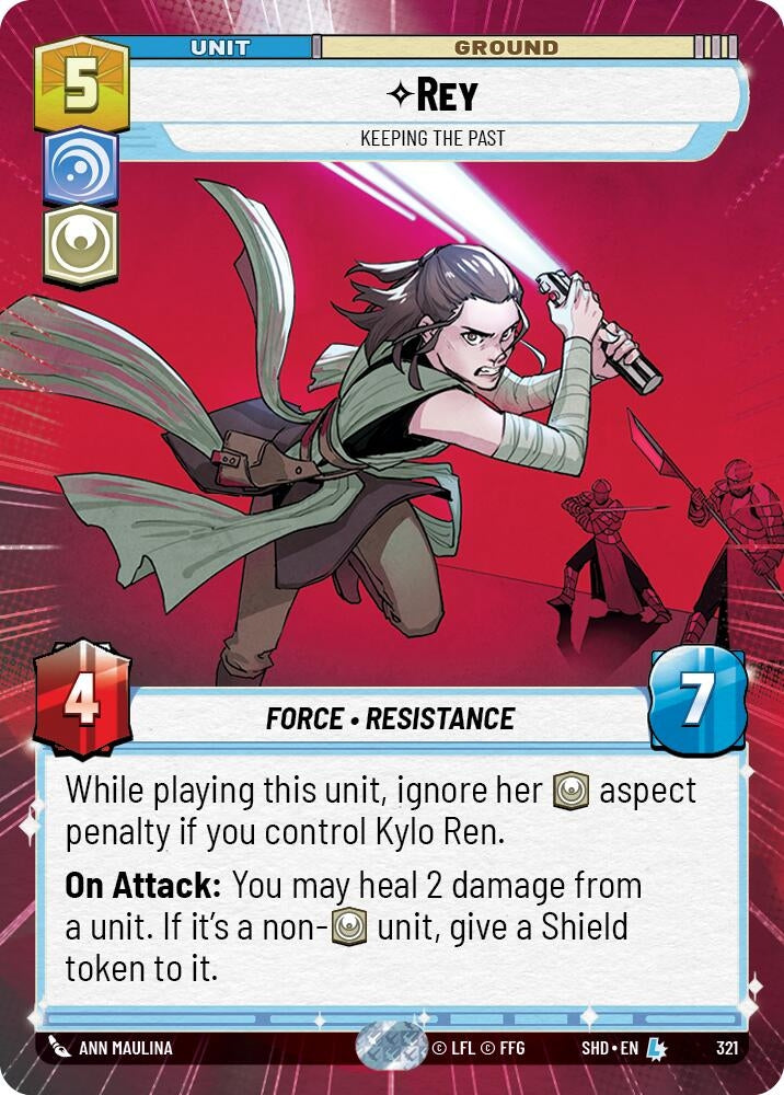 Image for Rey - Keeping the Past (Hyperspace) - Star Wars: Unlimited