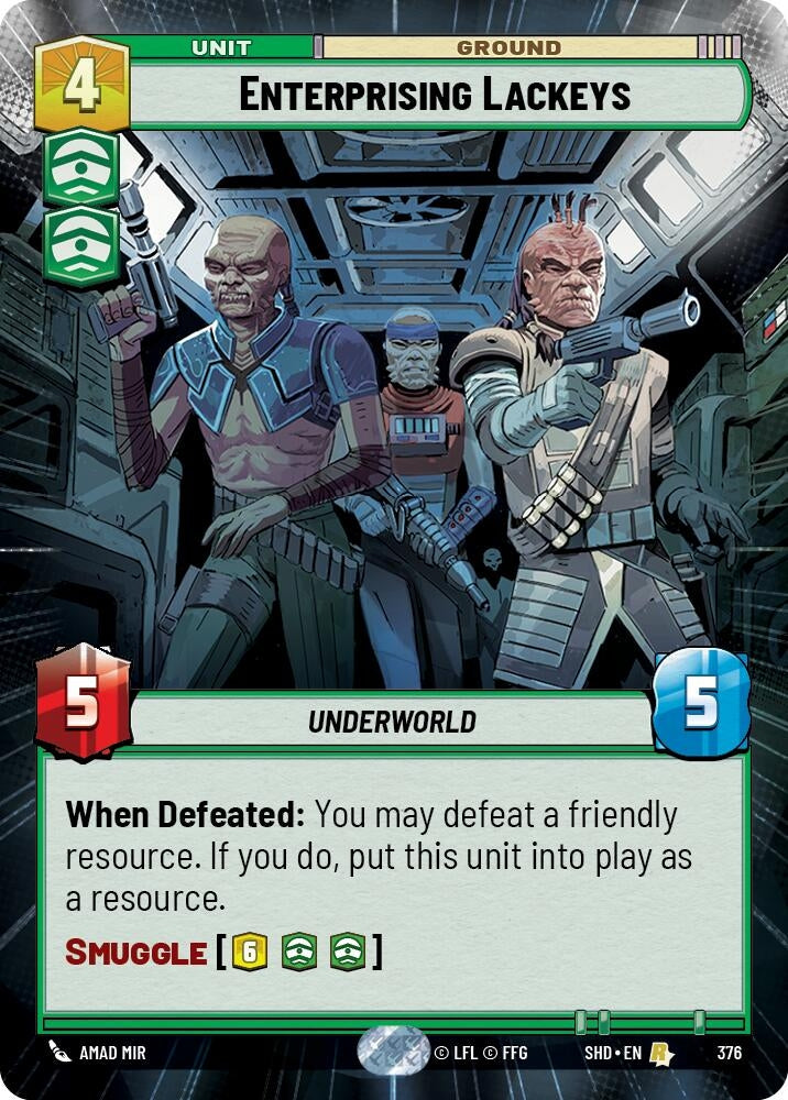 Image for Enterprising Lackeys (Hyperspace) - Star Wars: Unlimited