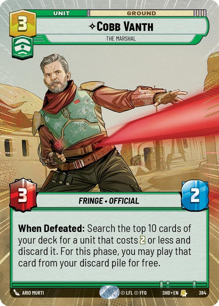 Image for Cobb Vanth - The Marshal (Hyperspace) - Star Wars: Unlimited