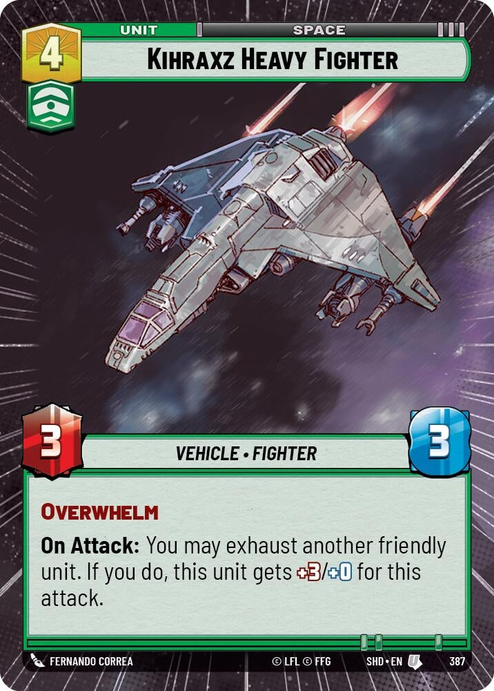 Image for Kihraxz Heavy Fighter (Hyperspace) - Star Wars: Unlimited