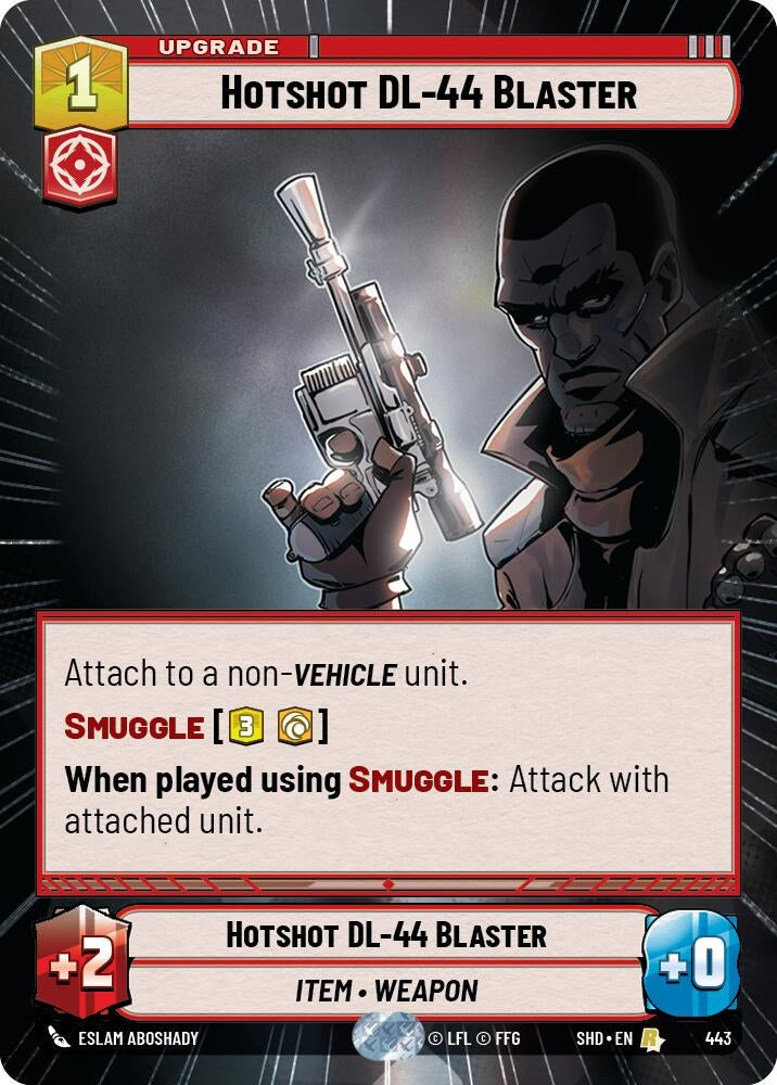 Image for Hotshot DL-44 Blaster (Hyperspace) - Star Wars: Unlimited