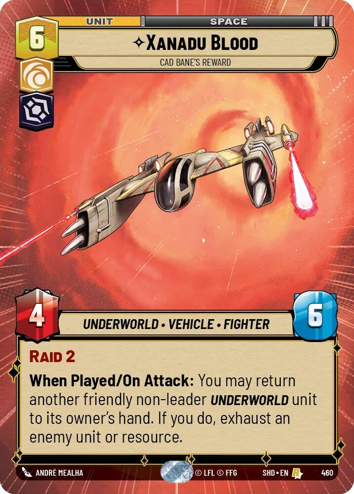 Image for Xanadu Blood - Cad Bane's Reward (Hyperspace) - Star Wars: Unlimited