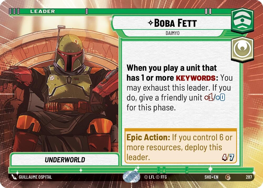 Image for Boba Fett - Daimyo (Hyperspace) - Star Wars: Unlimited
