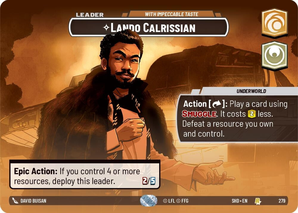 Image for Lando Calrissian - With Impeccable Taste (Showcase) - Star Wars: Unlimited