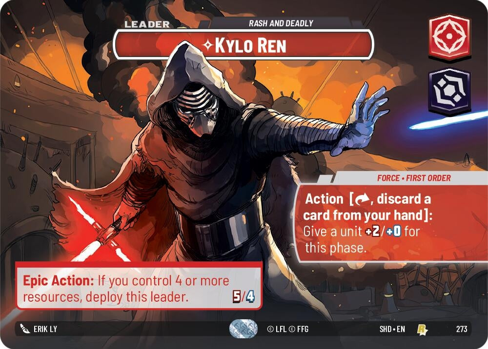 Image for Kylo Ren - Rash and Deadly (Showcase) - Star Wars: Unlimited