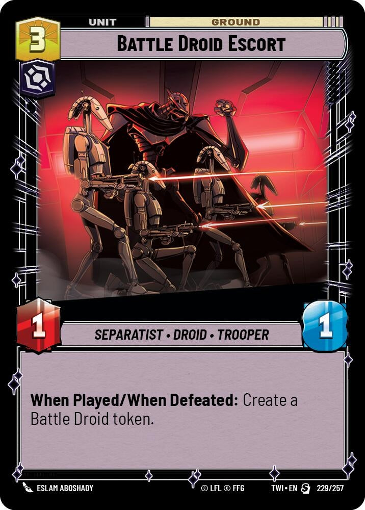 Image for Battle Droid Escort - Star Wars: Unlimited