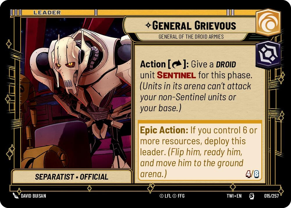 Image for General Grievous - General of the Droid Armies - Star Wars: Unlimited