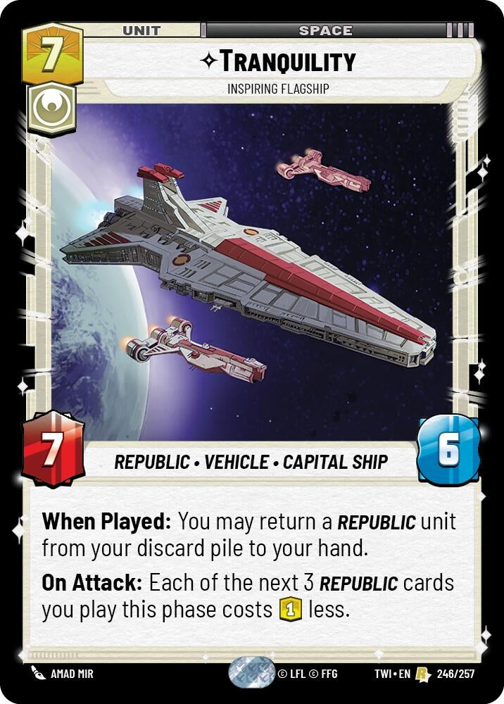 Image for Tranquility - Inspiring Flagship - Star Wars: Unlimited