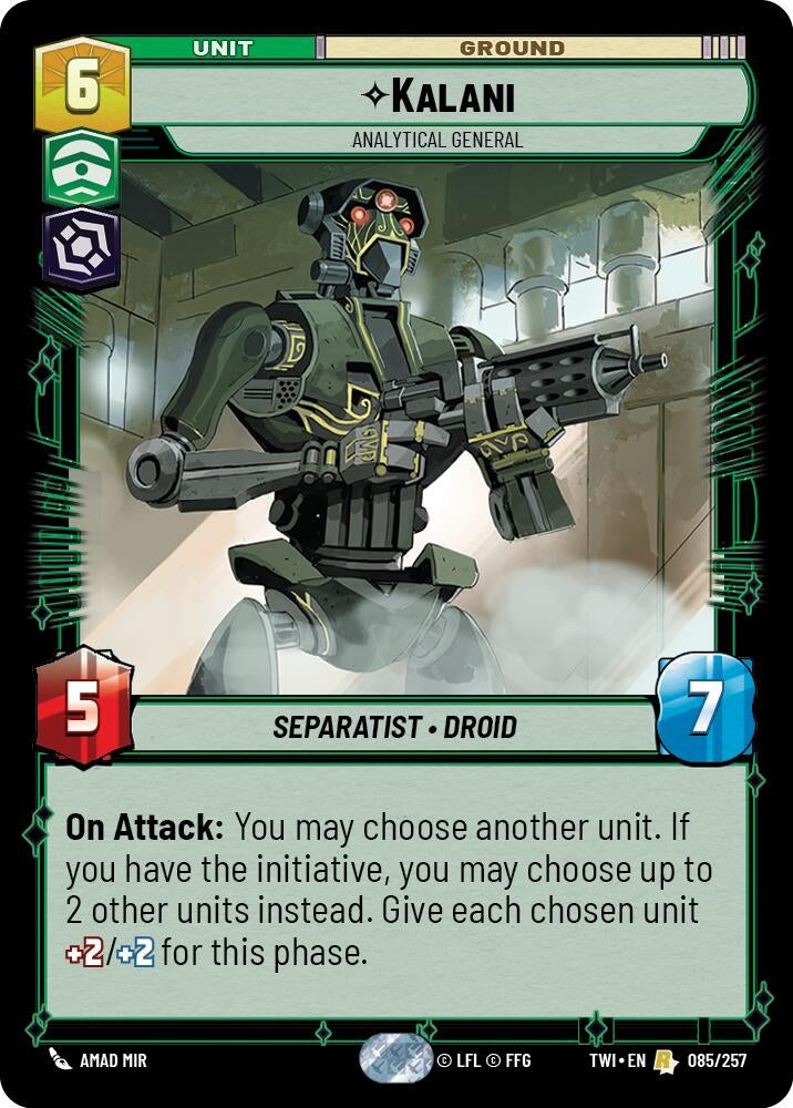 Image for Kalani - Analytical General - Star Wars: Unlimited