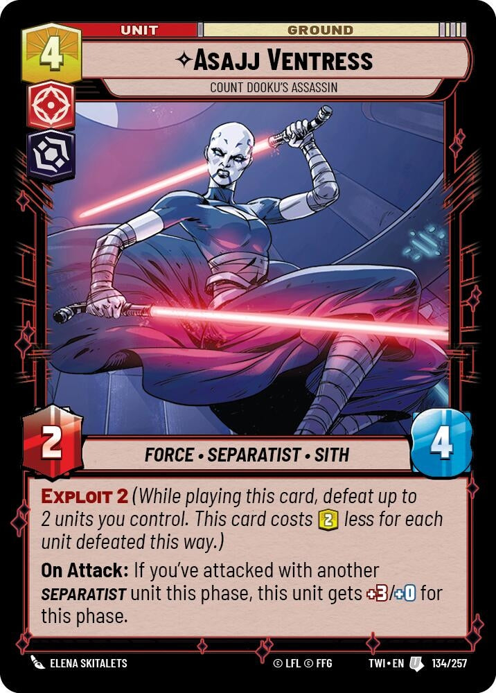 Image for Asajj Ventress - Count Dooku's Assassin - Star Wars: Unlimited