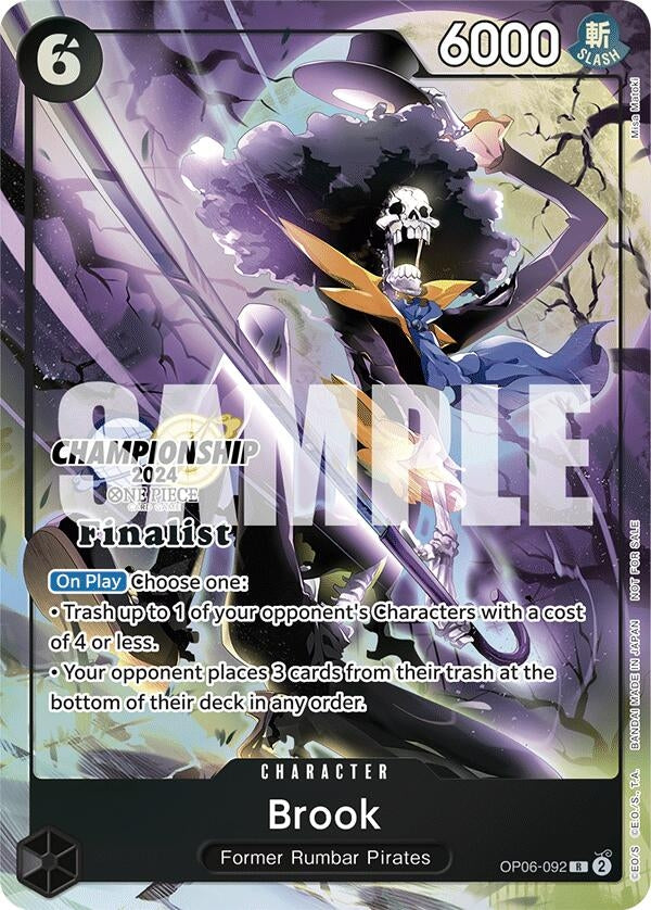 Image for Brook (Championship 2024 Finalist Card Set) - One Piece Card Game