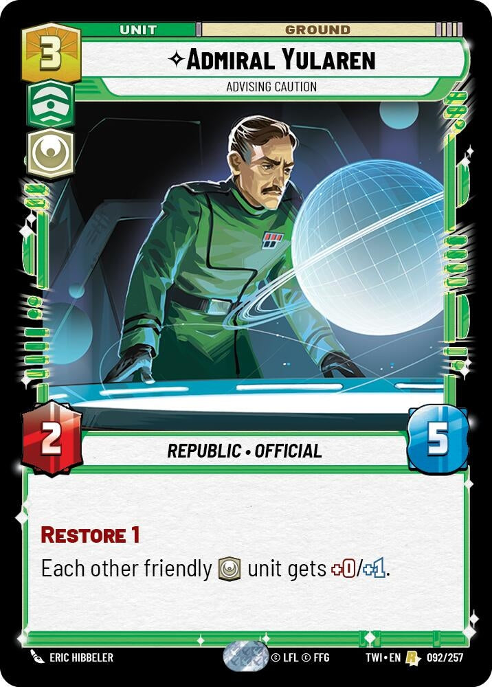 Image for Admiral Yularen - Advising Caution - Star Wars: Unlimited