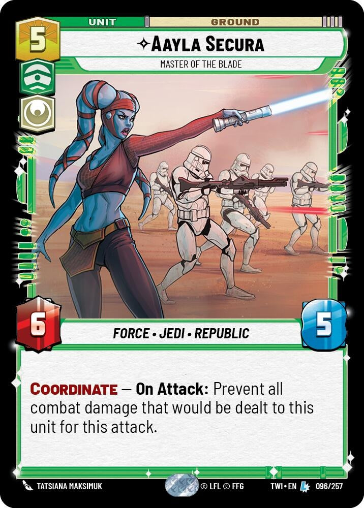 Image for Aayla Secura - Master of the Blade - Star Wars: Unlimited