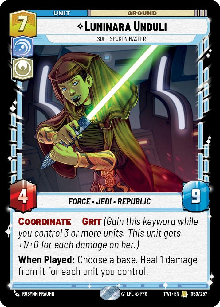 Image for Luminara Unduli - Soft-Spoken Master - Star Wars: Unlimited