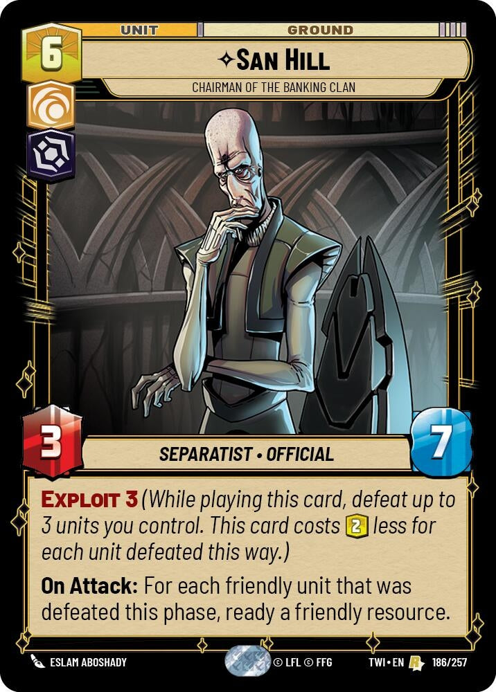 Image for San Hill - Chairman of the Banking Clan - Star Wars: Unlimited
