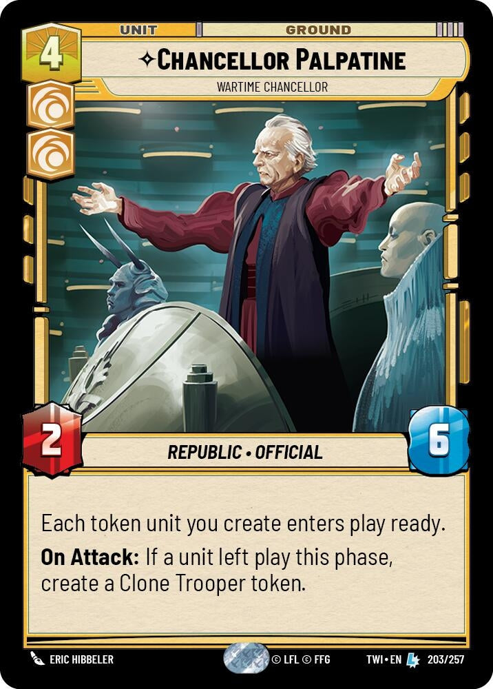 Image for Chancellor Palpatine - Wartime Chancellor - Star Wars: Unlimited