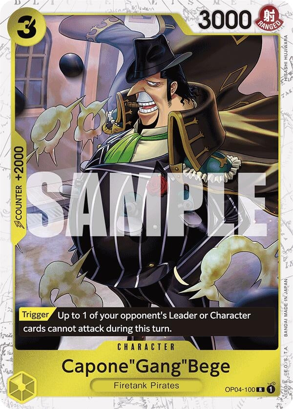 Image for Capone"Gang"Bege (OP04-100) (Jolly Roger Foil) - One Piece Card Game