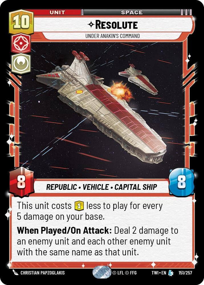 Image for Resolute - Under Anakin's Command - Star Wars: Unlimited