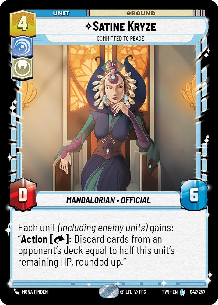 Image for Satine Kryze - Committed to Peace - Star Wars: Unlimited