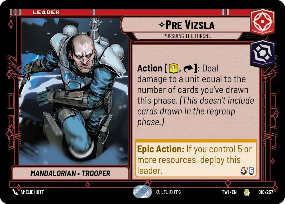 Image for Pre Vizsla - Pursuing the Throne - Star Wars: Unlimited