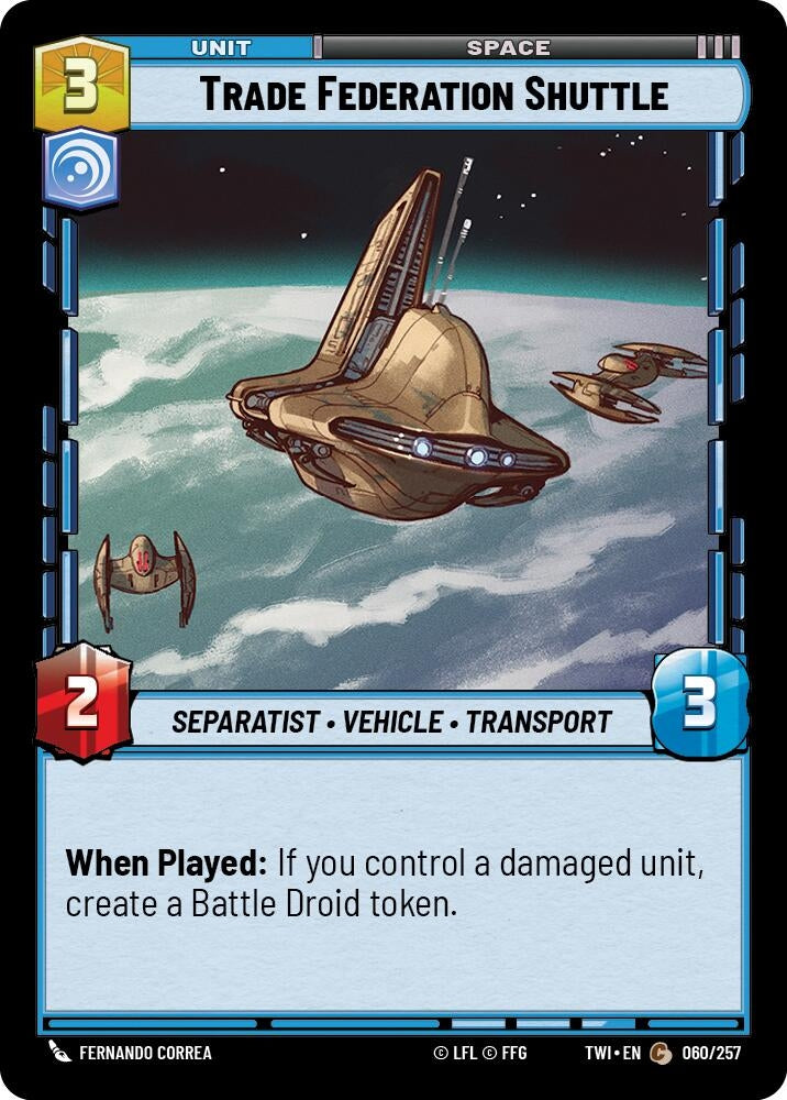 Image for Trade Federation Shuttle - Star Wars: Unlimited