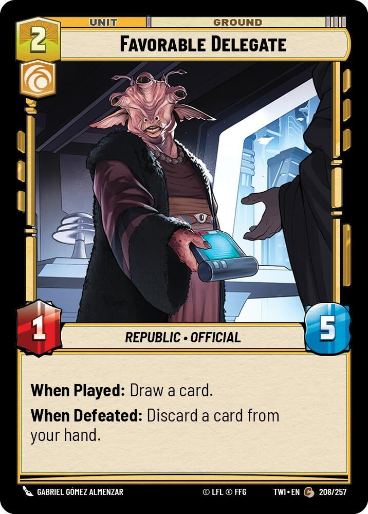 Image for Favorable Delegate - Star Wars: Unlimited